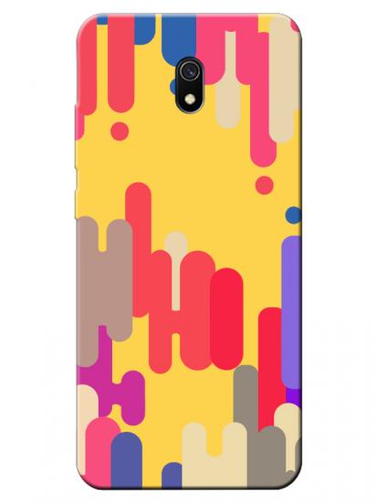 Redmi 8A Pop Art Sarı Telefon Kılıfı