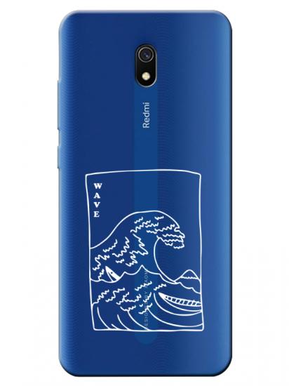 Redmi 8A Kanagawa Wave Şeffaf Telefon Kılıfı