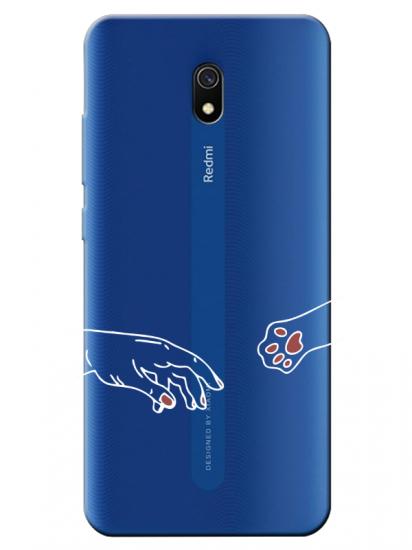 Redmi 8A Hand And Paw Şeffaf Telefon Kılıfı