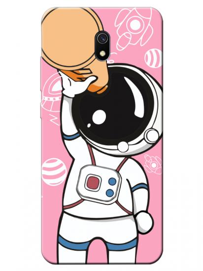 Redmi 8A Astronot Pembe Telefon Kılıfı