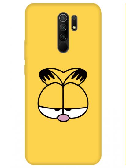 Redmi 9 Garfield Sarı Telefon Kılıfı