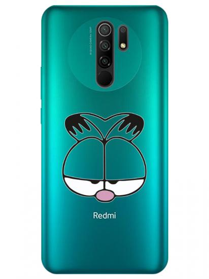 Redmi 9 Garfield Şeffaf Telefon Kılıfı