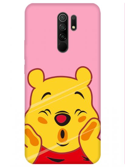 Redmi 9 Winnie The Pooh Pembe Telefon Kılıfı