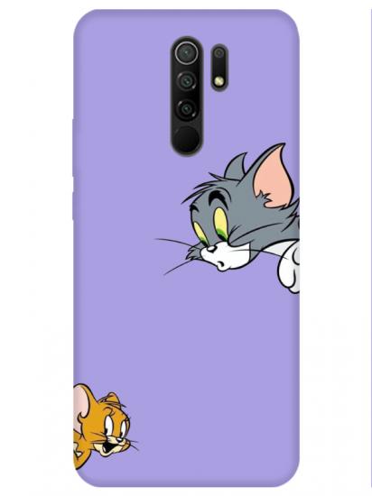 Redmi 9 Tom And Jerry Lila Telefon Kılıfı