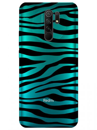 Redmi 9 Zebra Desen Şeffaf Telefon Kılıfı