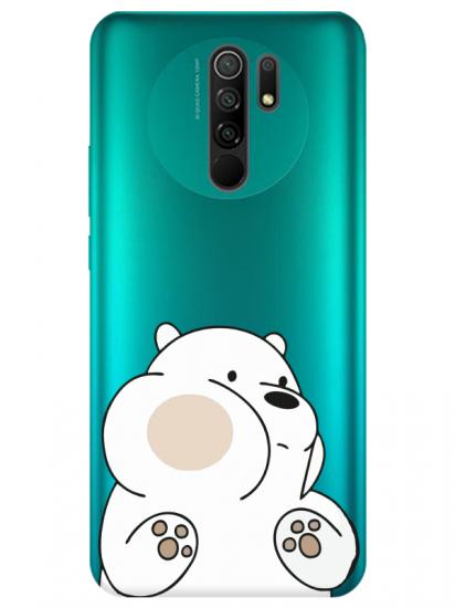 Redmi 9 Panda Şeffaf Telefon Kılıfı