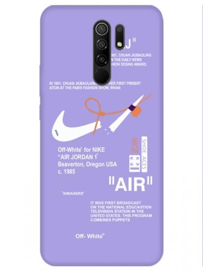 Redmi 9 Nike Air Lila Telefon Kılıfı