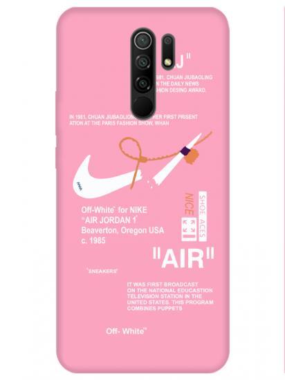 Redmi 9 Nike Air Pembe Telefon Kılıfı