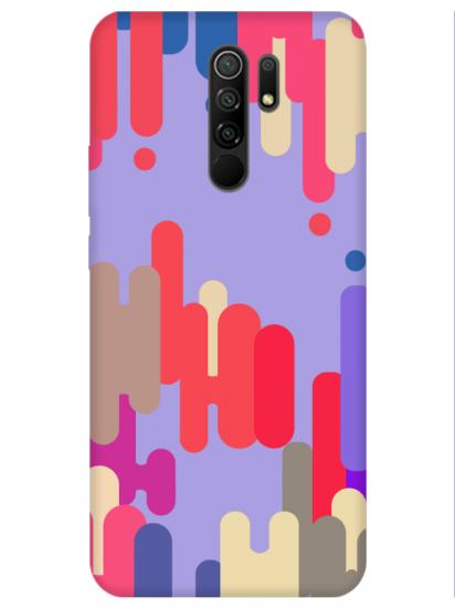 Redmi 9 Pop Art Lila Telefon Kılıfı