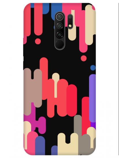 Redmi 9 Pop Art Siyah Telefon Kılıfı