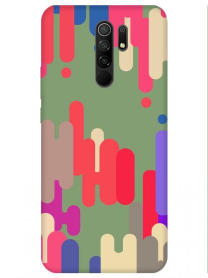 Redmi 9 Pop Art Yeşil Telefon Kılıfı