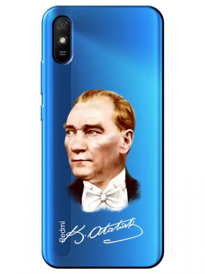 Redmi 9A Atatürk İmzalı Şeffaf Telefon Kılıfı