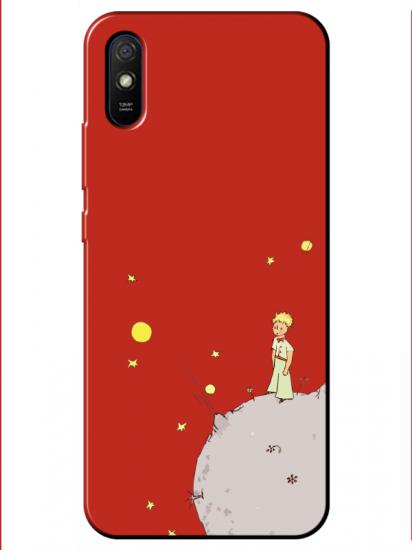 Redmi 9A Küçük Prens Kırmızı Telefon Kılıfı