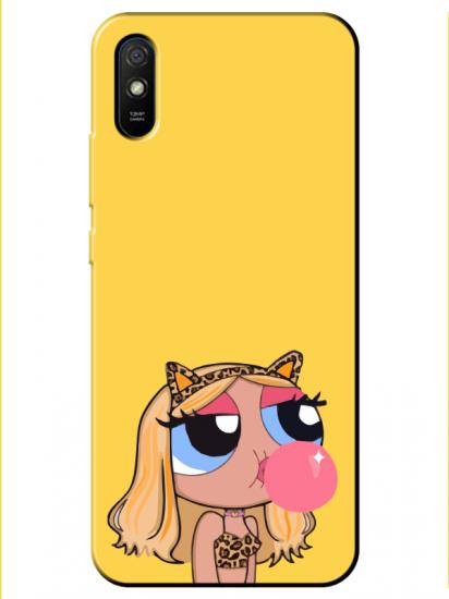 Redmi 9A Powerpuff Girls Sarı Telefon Kılıfı