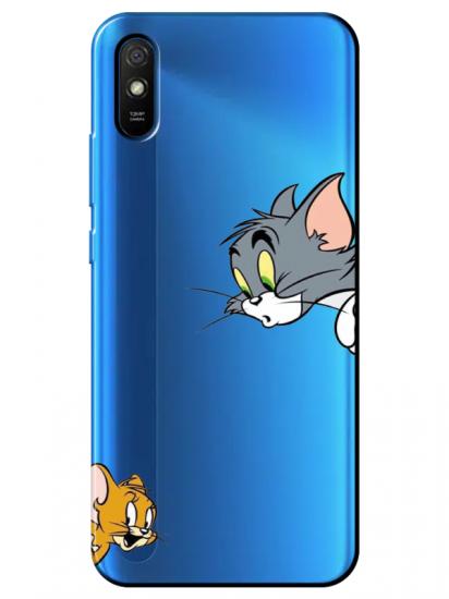 Redmi 9A Tom And Jerry Şeffaf Telefon Kılıfı