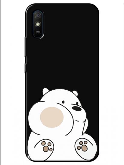 Redmi 9A Panda Siyah Telefon Kılıfı