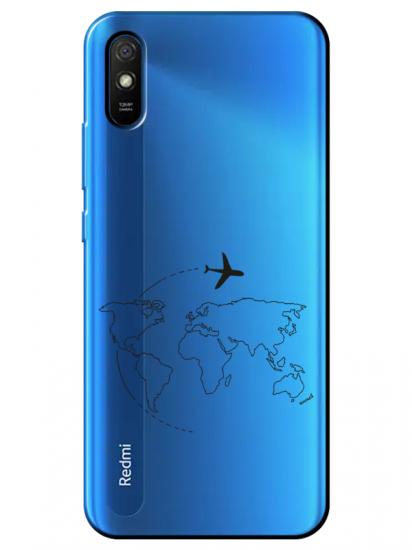 Redmi 9AFace Art Şeffaf Telefon Kılıfı