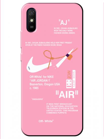 Redmi 9A Nike Air Pembe Telefon Kılıfı