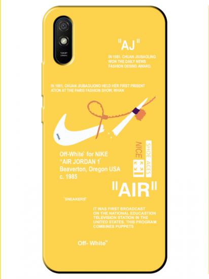 Redmi 9A Nike Air Sarı Telefon Kılıfı