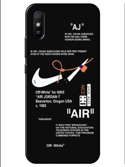 Redmi 9A Nike Air Siyah Telefon Kılıfı