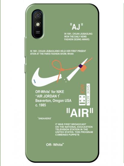 Redmi 9A Nike Air Yeşil Telefon Kılıfı