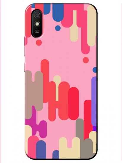 Redmi 9A Pop Art Pembe Telefon Kılıfı