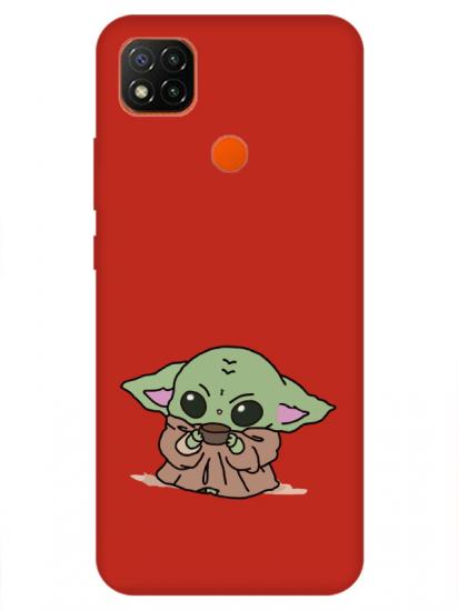 Redmi 9C Baby Yoda Kırmızı Telefon Kılıfı