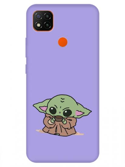 Redmi 9C Baby Yoda Lila Telefon Kılıfı