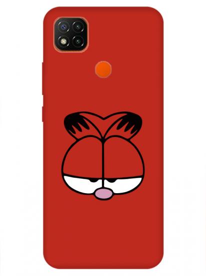 Redmi 9C Garfield Kırmızı Telefon Kılıfı