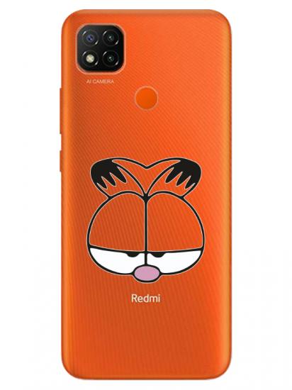 Redmi 9C Garfield Şeffaf Telefon Kılıfı