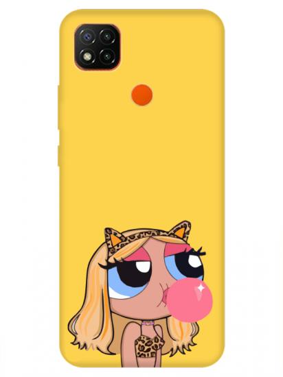 Redmi 9C Powerpuff Girls Sarı Telefon Kılıfı