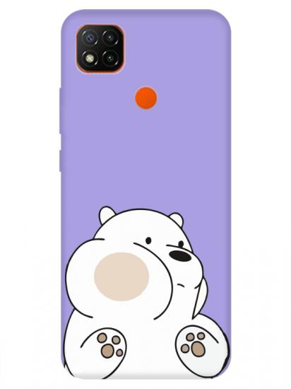 Redmi 9C Panda Lila Telefon Kılıfı