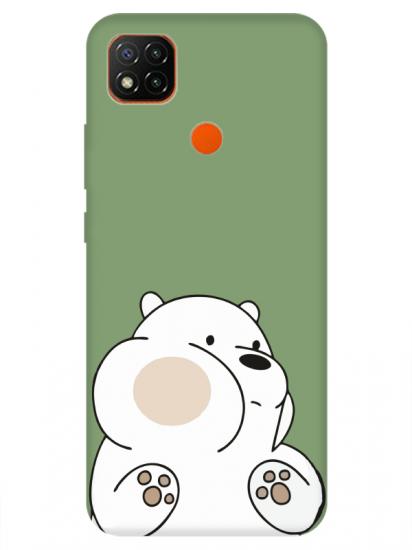 Redmi 9C Panda Yeşil Telefon Kılıfı