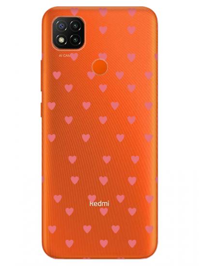 Redmi 9C Minik Kalpler Şeffaf Telefon Kılıfı