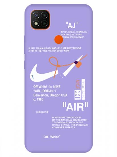 Redmi 9C Nike Air Lila Telefon Kılıfı