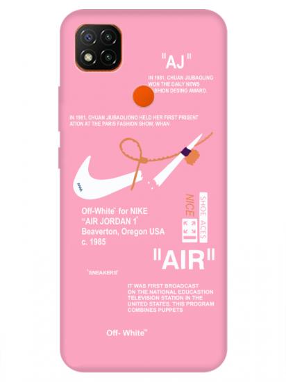 Redmi 9C Nike Air Pembe Telefon Kılıfı