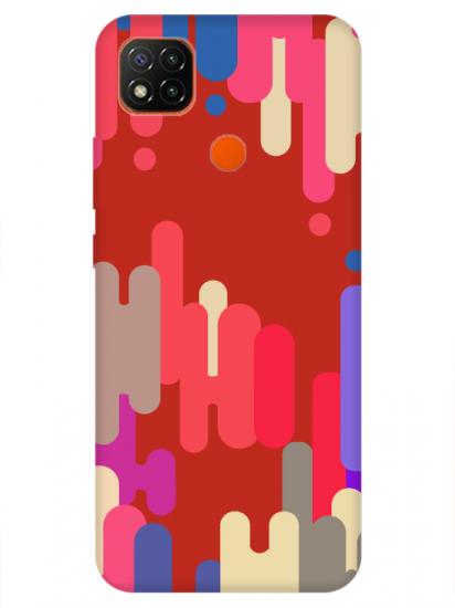 Redmi 9C Pop Art Kırmızı Telefon Kılıfı