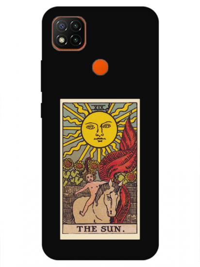Redmi 9C The Sun Siyah Telefon Kılıfı