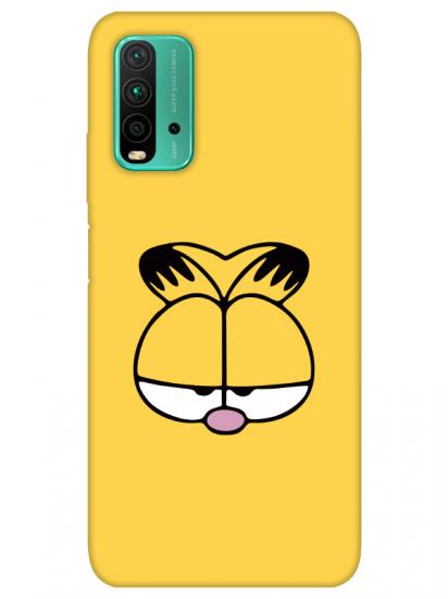 Redmi 9T Garfield Sarı Telefon Kılıfı