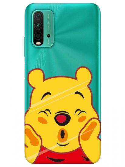 Redmi 9T Winnie The Pooh Şeffaf Telefon Kılıfı