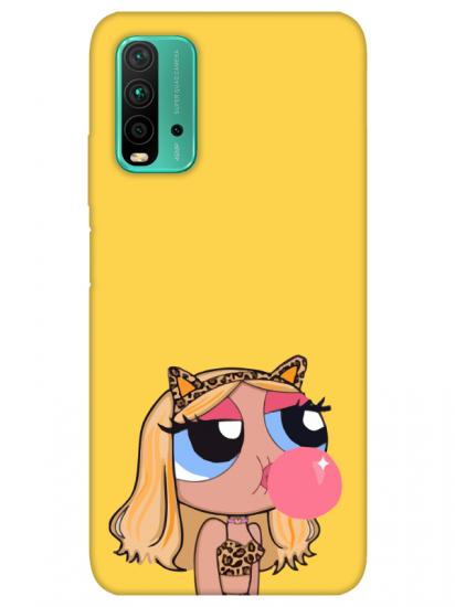 Redmi 9T Powerpuff Girls Sarı Telefon Kılıfı