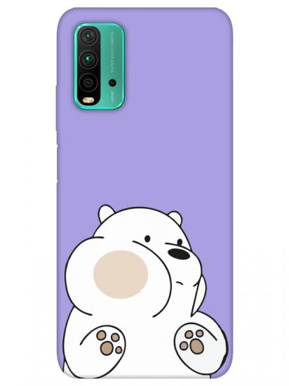 Redmi 9T Panda Lila Telefon Kılıfı