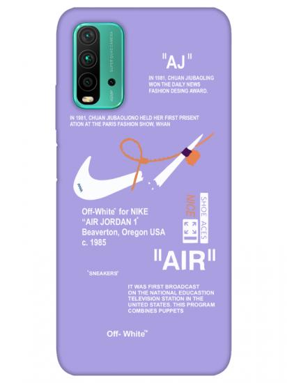 Redmi 9T Nike Air Lila Telefon Kılıfı