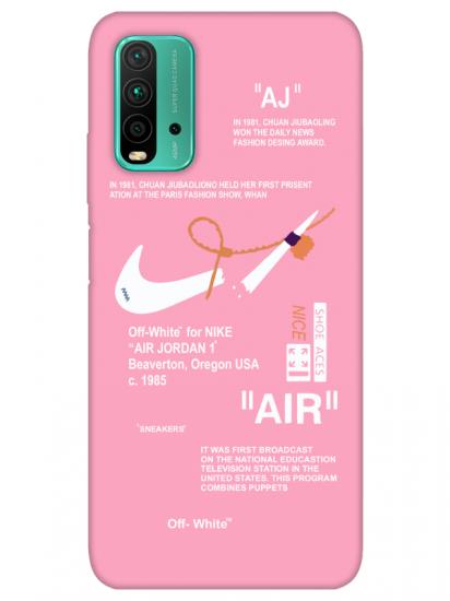 Redmi 9T Nike Air Pembe Telefon Kılıfı