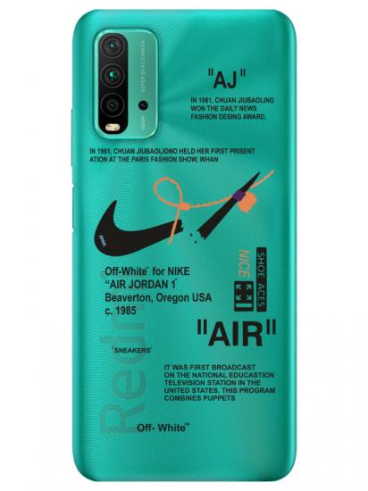 Redmi 9T Nike Air Şeffaf Telefon Kılıfı