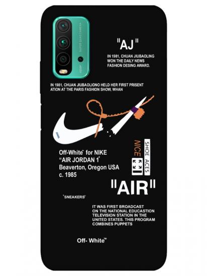 Redmi 9T Nike Air Siyah Telefon Kılıfı