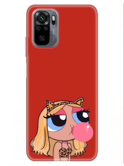 Redmi Note 10 Powerpuff Girls Kırmızı Telefon Kılıfı