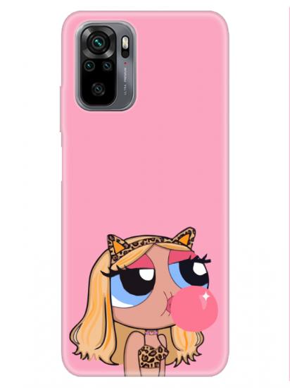 Redmi Note 10 Powerpuff Girls Pembe Telefon Kılıfı