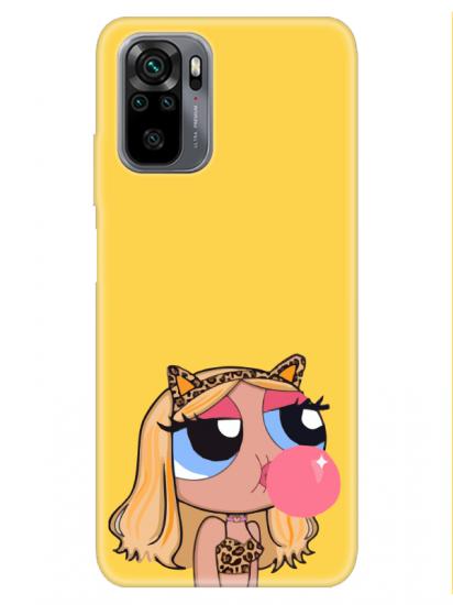 Redmi Note 10 Powerpuff Girls Sarı Telefon Kılıfı