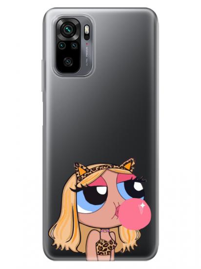 Redmi Note 10 Powerpuff Girls Şeffaf Telefon Kılıfı